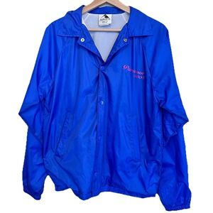 True vintage y2k distressed 04 Emo Paramore Crew Jacket Royal Blue Punk Barbie S